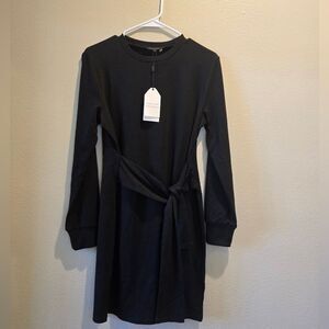 English Factory Long Sleeved Black Sweater Dress Sz M NWT